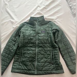 Patagonia Nano Puff jacket, size Large, olive green